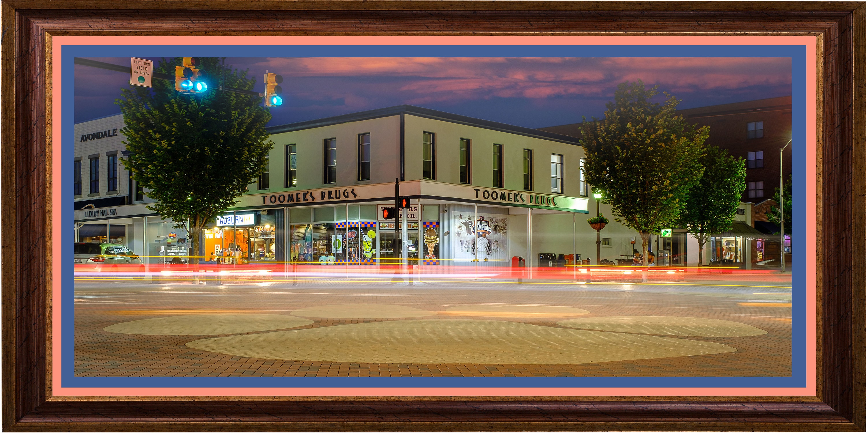 Toomers Corner at Night. Iconic Corner Opposite the Gates of Auburn  University. Photographic Print From Lazzeri Photography. - Etsy