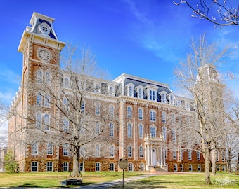 Old Main Hall | University of Arkansas | Fayetteville, Arkansas |  Photographic print from Lazzeri Photography.