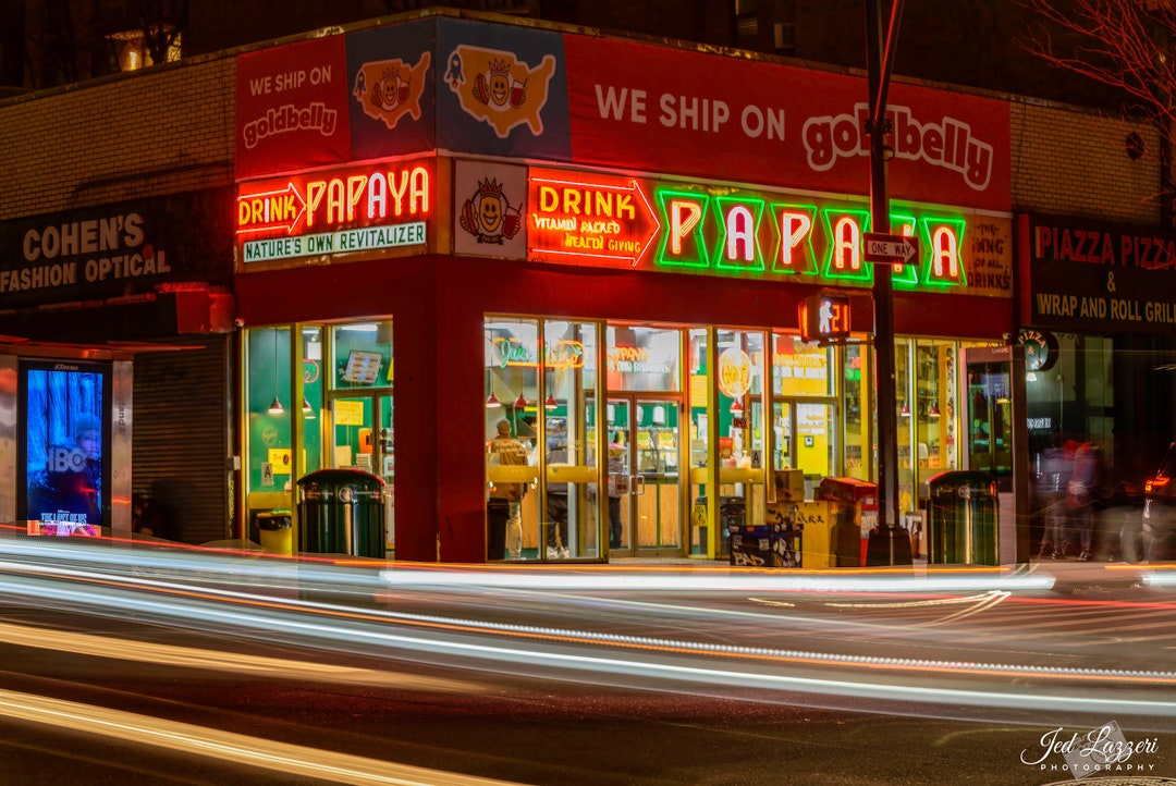 Papaya King 86th and 3rd. Photographic Print From Lazzeri Photography Etsy