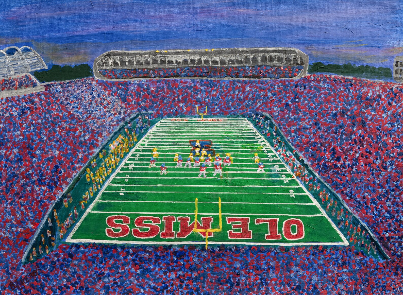 Ole Miss Vaught Hemingway Football Stadium. Unframed prints Etsy