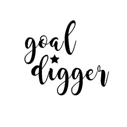 Goal digger vinyl decal goal digger sticker laptop sticker | Etsy