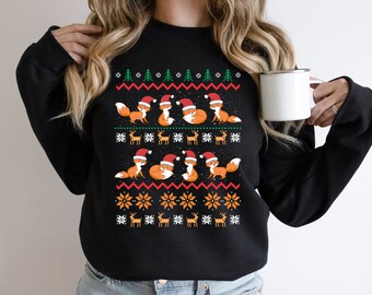 merry foxmas sweater