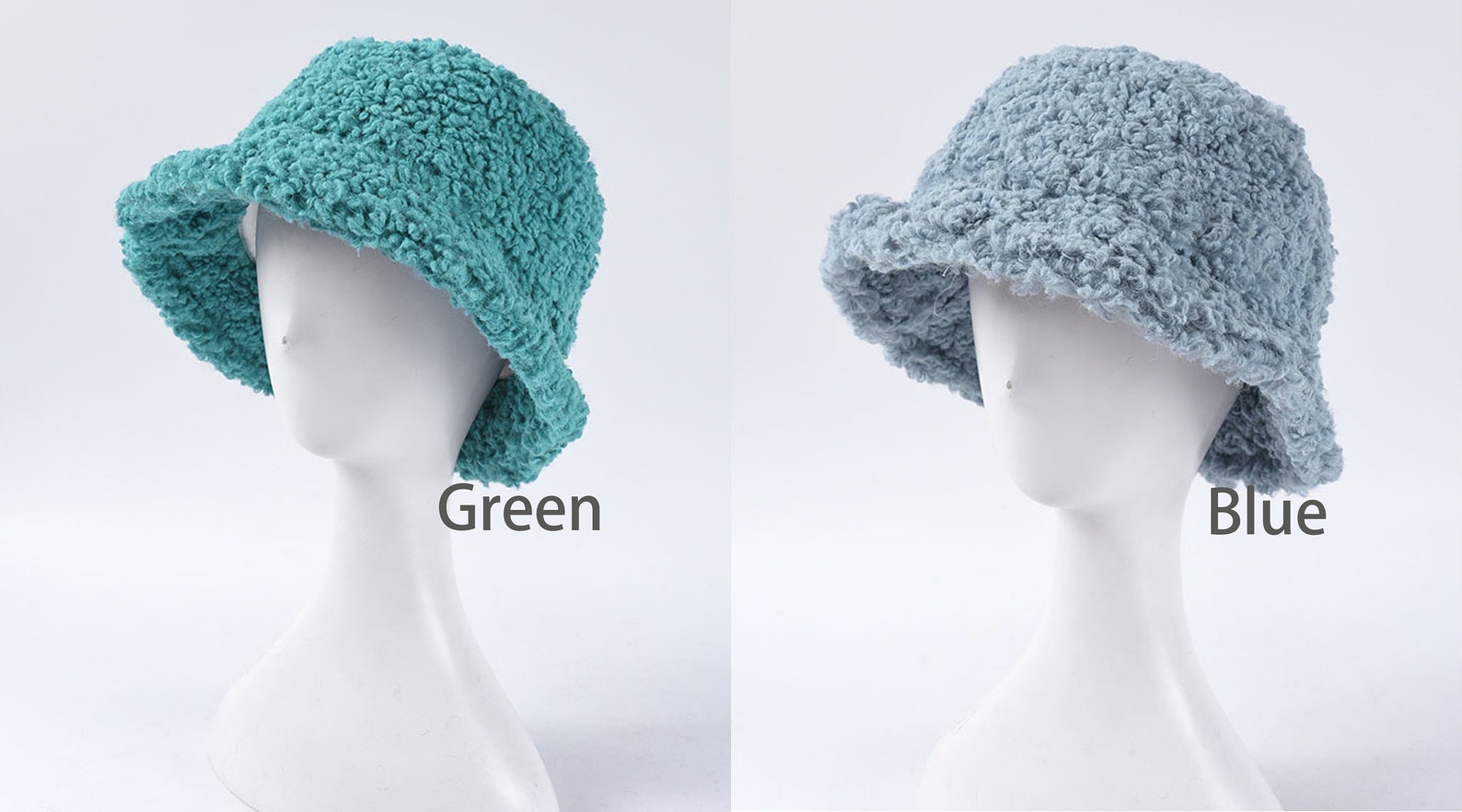 Colorful Bucket Hat Adult Fluffy Bucket Hat Cute Fluffy Etsy