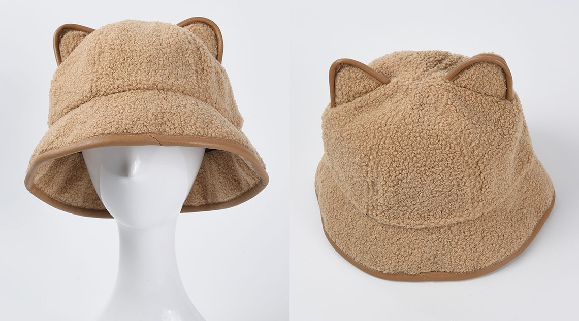 Cute Bear Bucket Hat Adult Fluffy Bucket Hat Adorable Fluffy Etsy