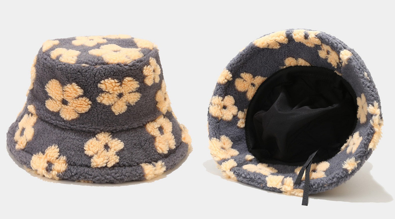 Cute Flower Bucket Hat Adult Fluffy Bucket Hat Adorable | Etsy