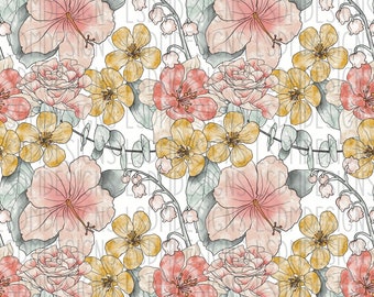 Retro Floral Seamless File
