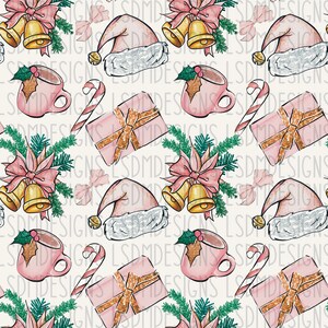 Pink Christmas Seamless File