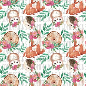 Woodland Animals | woodland png | animal png | woodland animals png | watercolor png | Seamless File | Digital Download