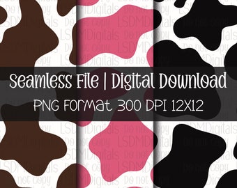 Purple Cow Print Cow Seamless File Cow Seamless Pattern Animal - Etsy