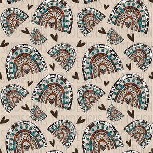 Western Boho Rainbow Seamless File