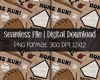 Baseball | Sports png | baseball png | HAND DRAWN | Seamless Files | Digital Download