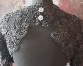 Long Sleeve Lace Bridal Bolero,Wedding Jacket,Bridesmaids Bolero