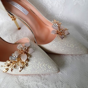 Navy Blue Shoe Clips, Wedding Shoe Clips, Shoe Clip Ons, Bridal Shoe Clips,  Shoe Clips Wedding, Bridal Shoes, Bow Shoe Clips, Shoe Clip Bows 