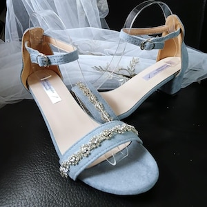Duck egg blue sandals hot sale
