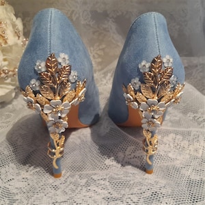 Midnight blue heels Etsy Mexico