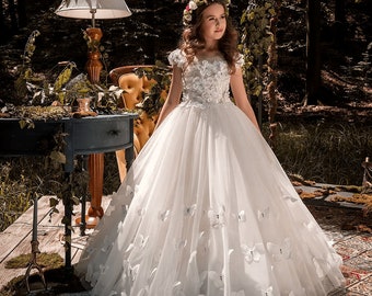 ball gown flower girl dresses uk
