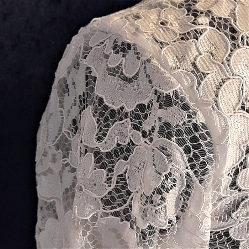 White Or Ivory Lace Bolero,Long Sleeve Jacket,Bridal Bolero image 3