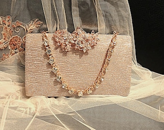 8826 Handmade Bag Evening Bag Sparkly Clutch Purses Wedding Glitter Women Evening Bag Sparkly Bow Clutch Purses Wedding Glitter  main image 4