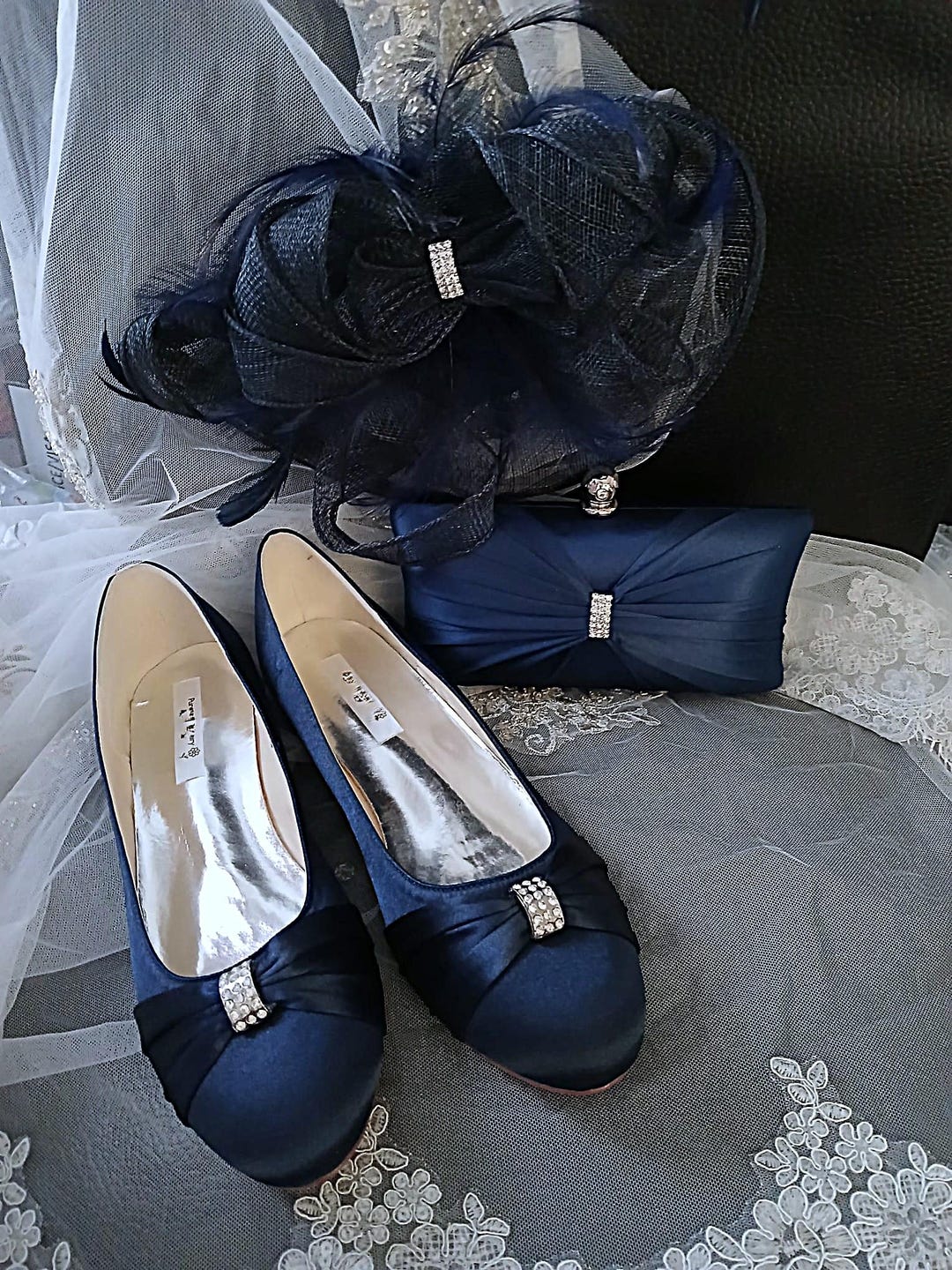 navy dress with grey shoes MC Nov Dress in Dark Navy main image 0