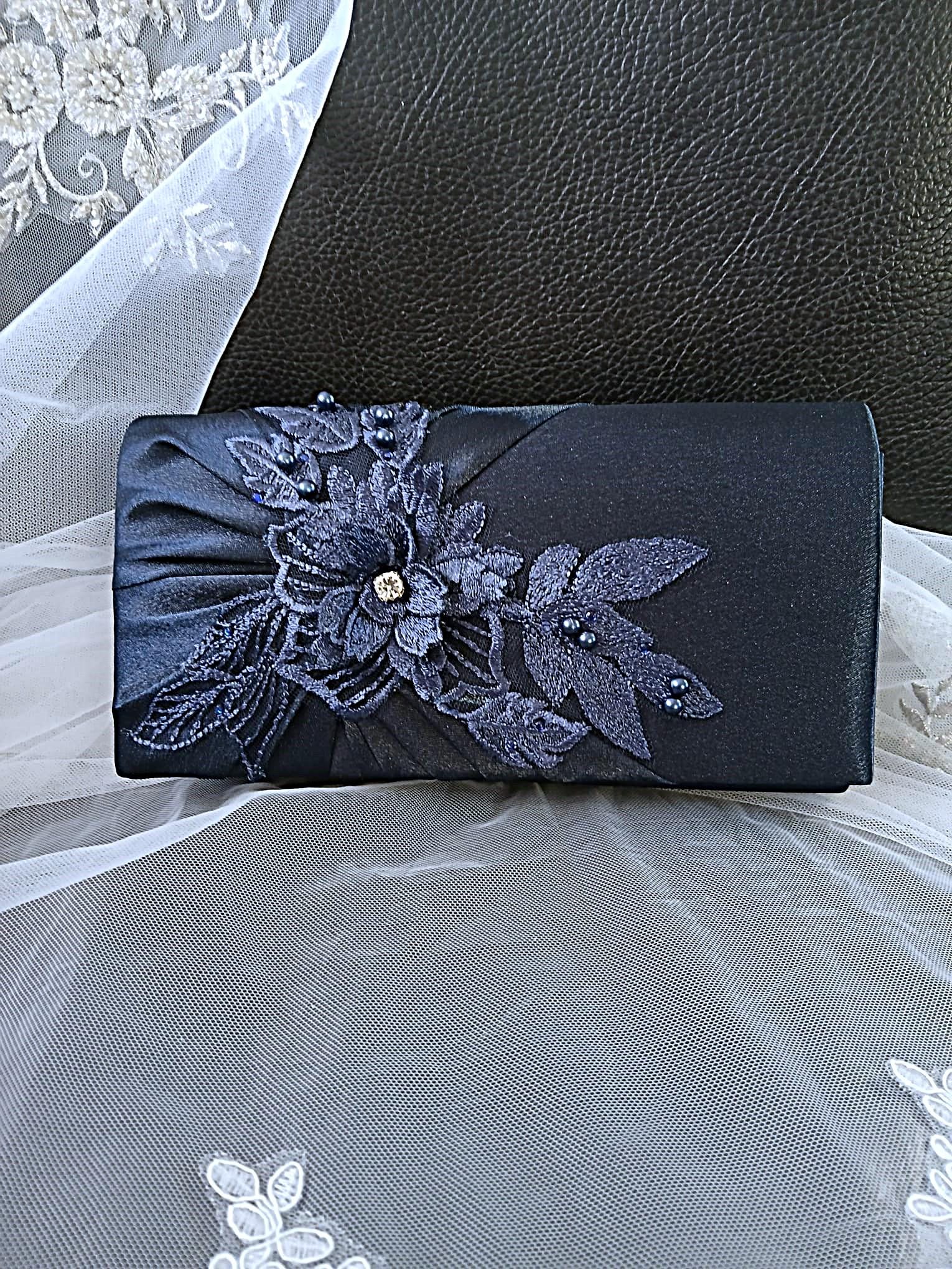 Navy Blue Evening Bag - Etsy