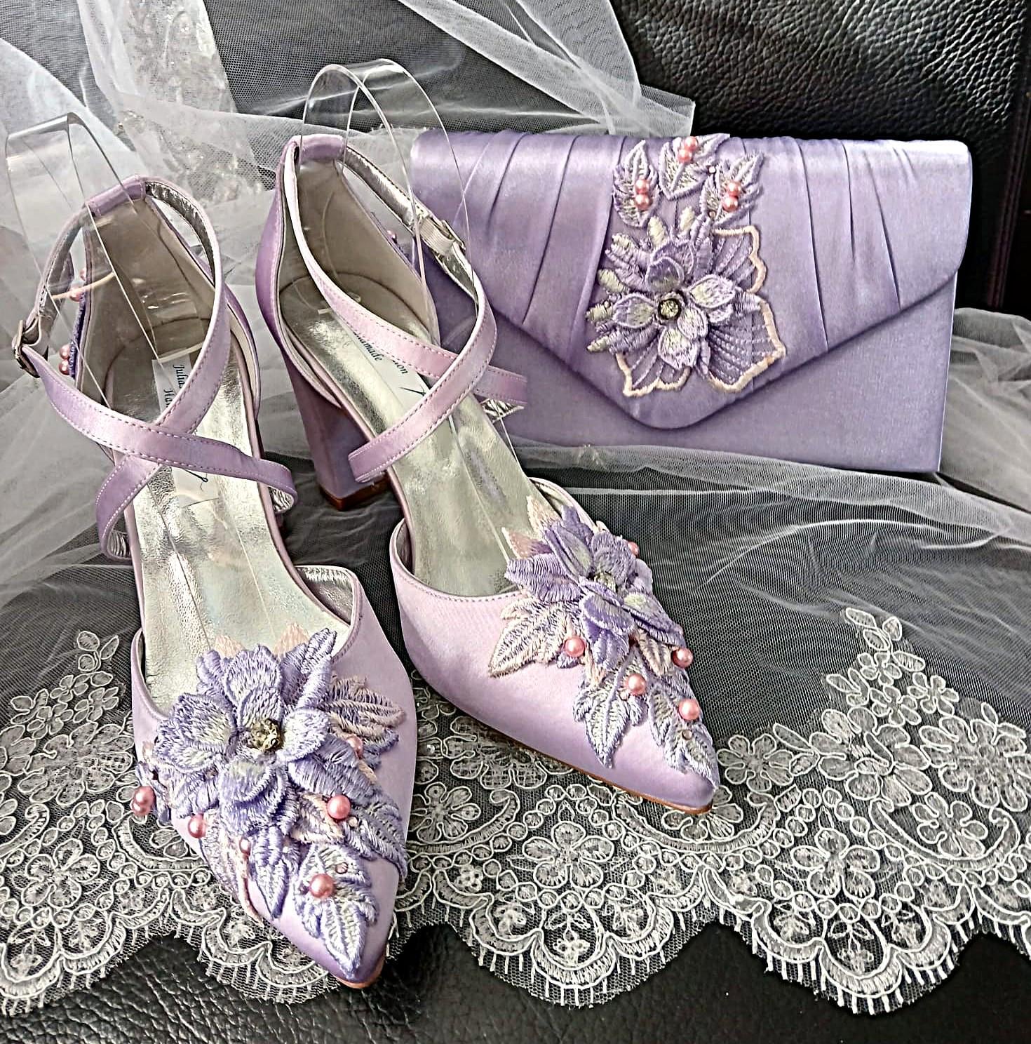 Shoes And Lilac Handbags Wedding Affordable Designer Purple Shoes