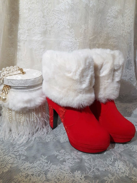 Red wedding boots new arrivals
