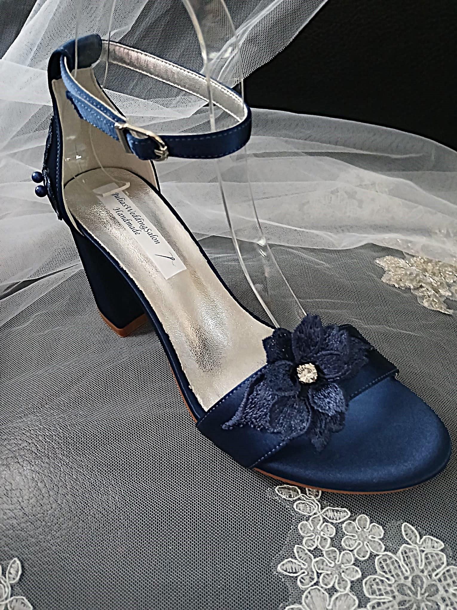 navy blue dress sandals amazon Nina Women's Sulma Ankle Strap Sandal - Blue - Sandal heels