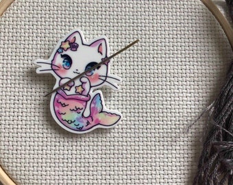 Cat Mermaid Needle Minder