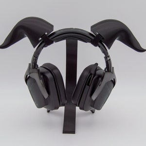 Curved Horns Headset Attachment Lightweight Live Streaming Props, Devil Dragon Beast Large Horn Cosplay Headpiece, Gaming Accessories image 6