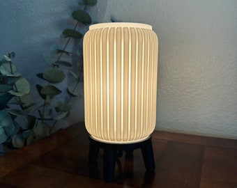 BELLE Table Lamp - Handmade in Austin TX, unique bedside accent mini table kitchen lamp, MCM vintage home decor,  Housewarming gift