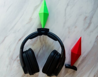 Plumbob Headset Attachment - Lightweight and Comfortable, Video Game Cosplay, Live Streamer Accessories, Gaming Accessories