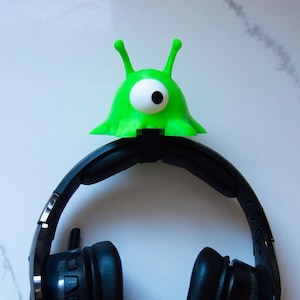 Brain Slug Headset Attachment - Alien Gaming Headphones Accessory, Cosplay, Vtuber Twitch Streaming Props