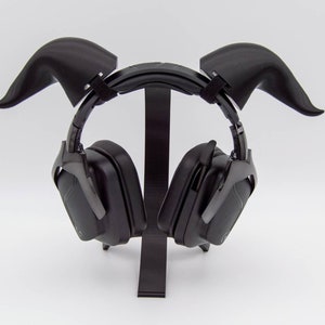 Curved Horns Headset Attachment - Lightweight Live Streaming Props, Devil Dragon Beast Large Horn Cosplay Headpiece, Gaming Accessories