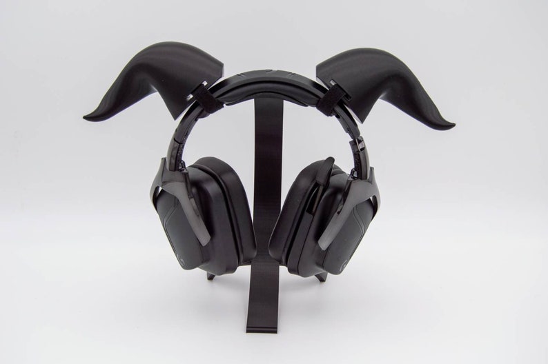 Curved Horns Headset Attachment Lightweight Live Streaming Props, Devil Dragon Beast Large Horn Cosplay Headpiece, Gaming Accessories image 1