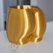 Booty Planter Pot Drainage Optional, 3D Printed Planter, Nude Realistic Female, Butt Plant Pot, Nude Female Figure, Female Body Art 