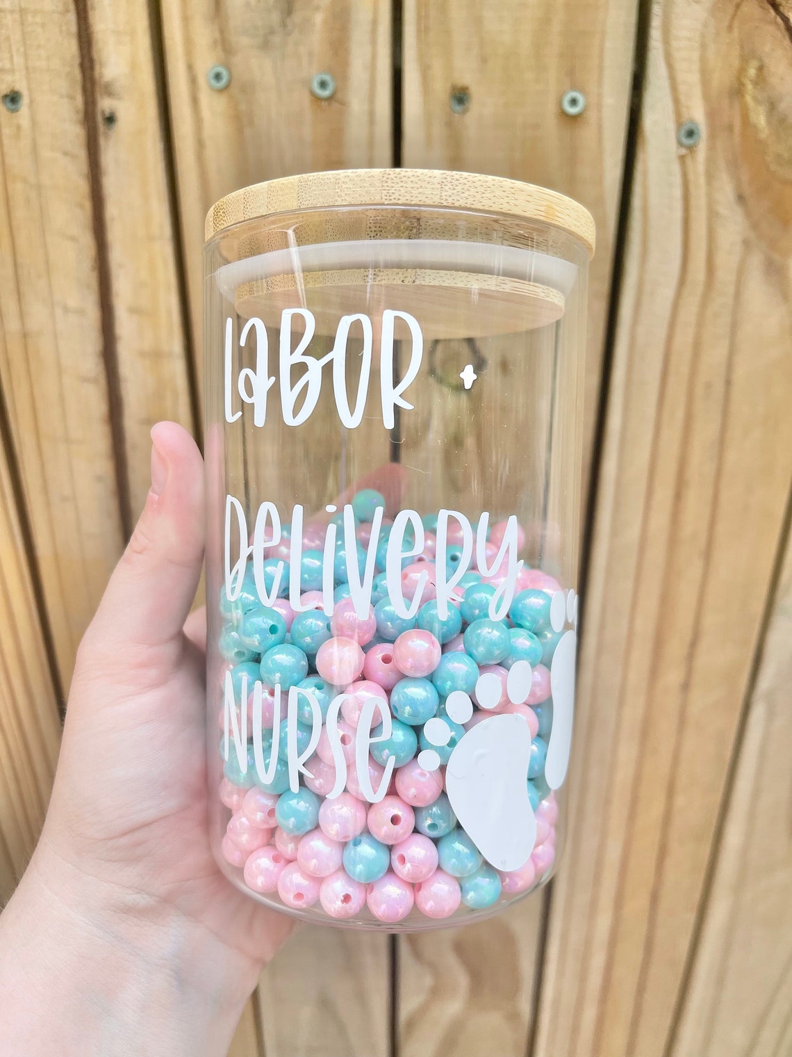 Personalized Labor and Delivery Jar Count Your Deliveries Etsy