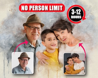 Add Deceased Loved One To Picture, Add Person To Photo, Combine Photos, Custom memorial gift, Gift for Dad Mom Merge Pictures Same Day Ready