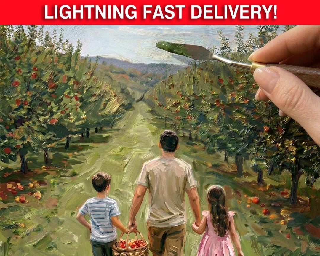 Custom Oil Portrait Painting From Your Photo, Hand Painted Canvas ...