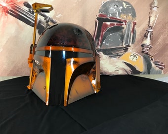 Custom Bobba Fett Re-Armored black series helmet