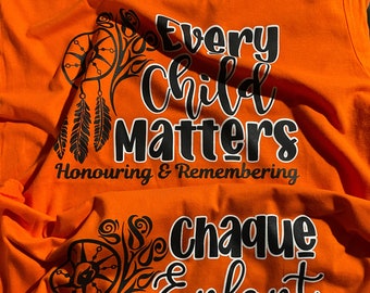 Orange Shirt Day - Every Child Matters - Chaque Enfant Compte - September 30 - Donations to Orange Shirt Society - Hoodies - Decals