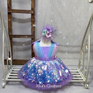Baby mermaid dress, baby sequin dress, Ariel dress, baby mermaid dress, mermaid costume.mermaid dress , Baby Girl Party Dress