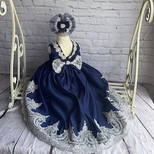 Navy Blue Mini Quince Dress - Etsy