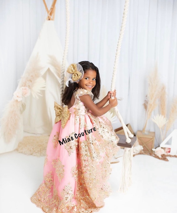 Gold baby girl dress hotsell