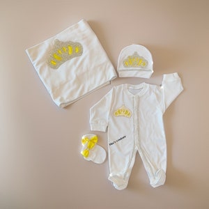 Baby Boy or girl Coming Home Outfit, NewbornFirst Outfit, Baby Hospital Cotton Outfit, Newborn Baby Boy Clothing Set, Baby Shower Gift girl