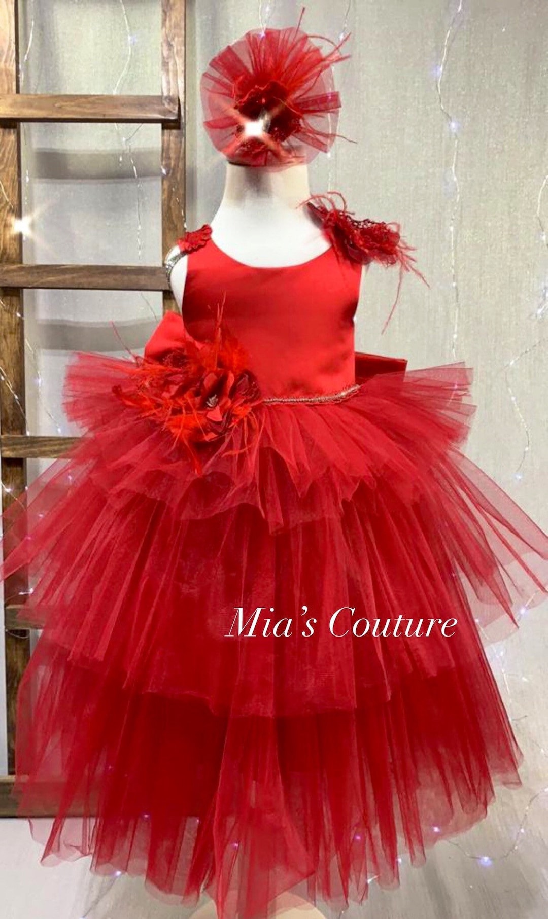 Red Girl Dress, Red Dress Toddler, Valentines Dress Toddler, First