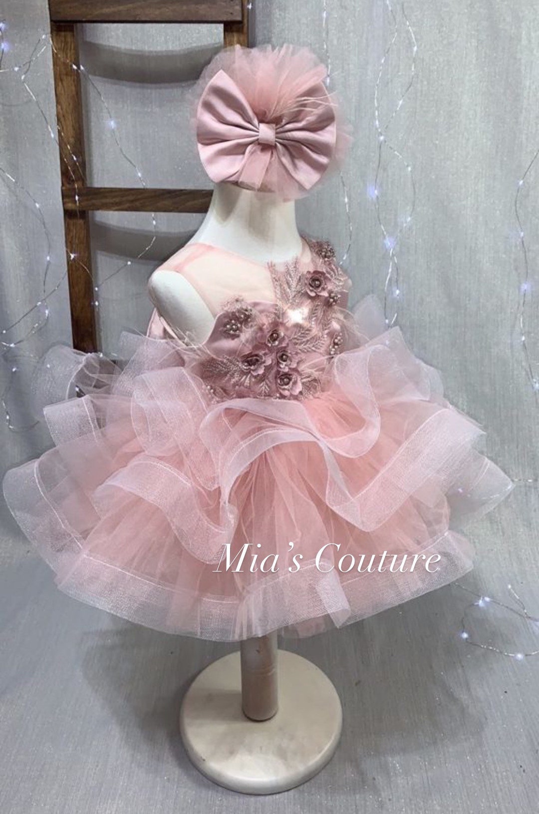 baby giulia dress blush