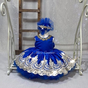 Isla Blue Baby Girl Party Dress