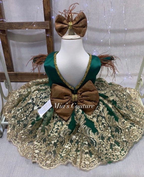 open lace back dress Mia Belle Girls Princess Inspired Dress main image 0