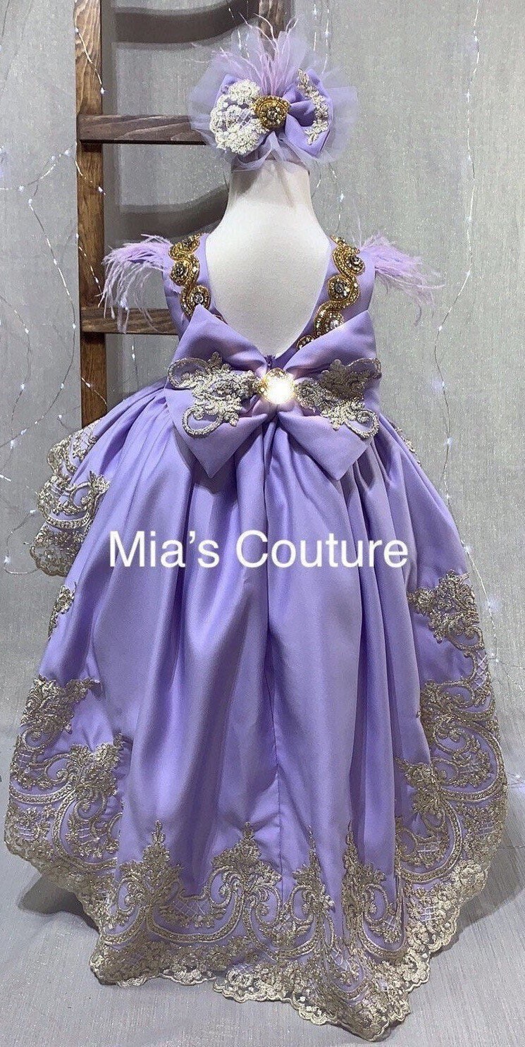 chinese dress ladies Lilac Sequin Lace Ruffles Prom Dress Split Evening Gown fg5109  formalgowns