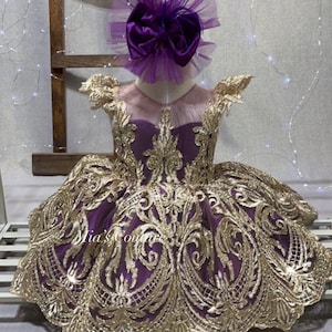 purple and gold birthday dress Purple Quinceanera Dress 1635 Purple / XSmall
